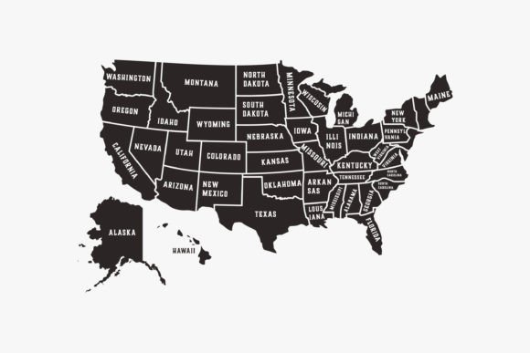 A Designer's Guide to the Graphic Vector Map of United States