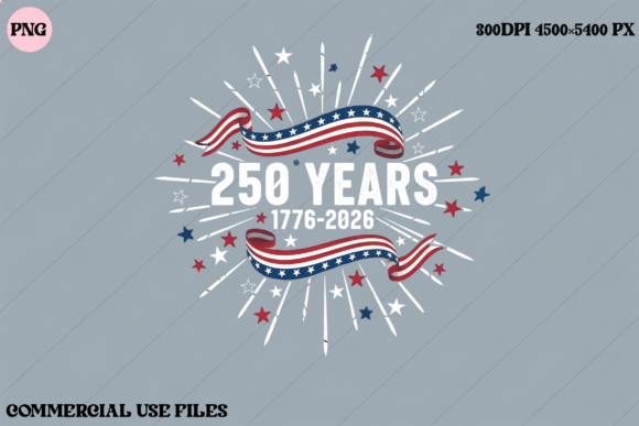 Celebrate 250 Years: USA 1776-2026 Graphic Design