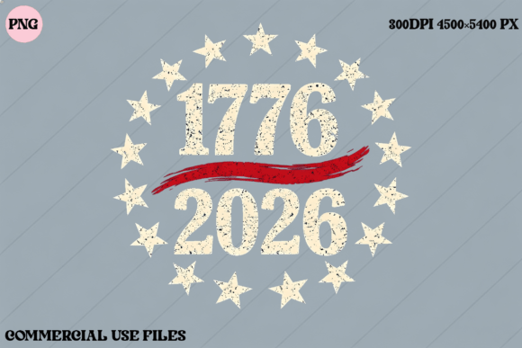 Celebrate 250 Years with the 1776 2026 USA Stars and Stripes Graphic