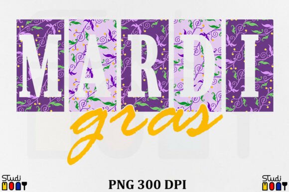 Celebrate the Spirit: Using Mardi Gras Design Vintage Graphic PNG