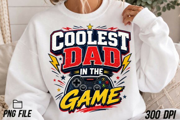 Coolest Dad in the Game Graphic PNG: The Ultimate Creative Asset