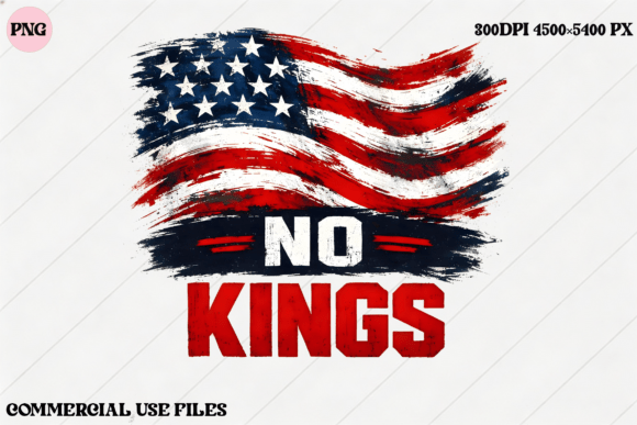 Elevate Projects with American Flag No Kings Graphic Design