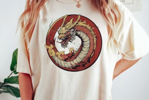 Fierce Dragon Circle Graphic Png: A Bold Design Asset