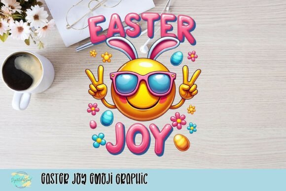 Infuse Festive Energy with Easter Joy Emoji Graphic