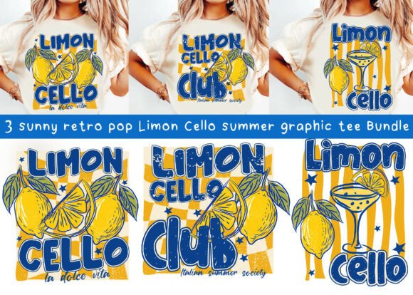 Limoncello Summer Graphic Bundle: A Burst of Retro Sunshine for Your Projects