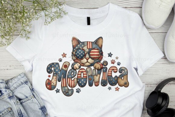 Meowica Retro American Cat PNG Graphic: A Designer's Guide
