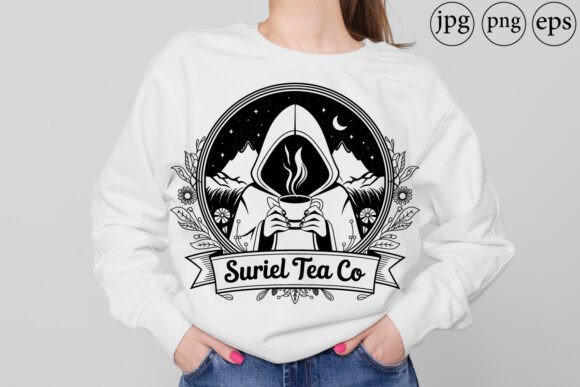 Suriel Tea Co Graphic: A Celestial Design Asset