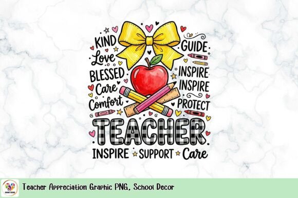 Teacher Appreciation Graphic PNG: School Decor Ideas