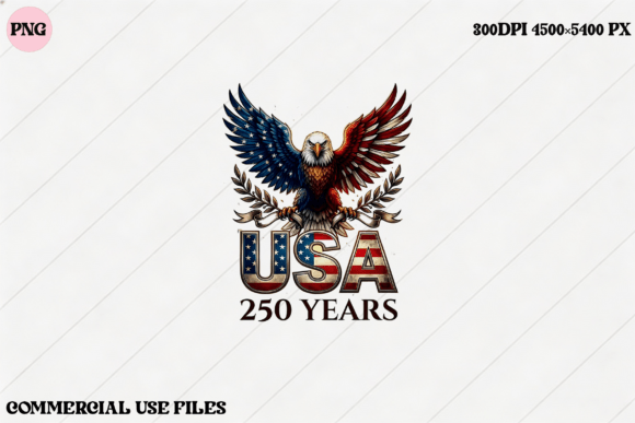 USA 250 Years Eagle Graphic Design: A Patriotic Asset for Modern Creators