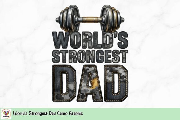 World's Strongest Dad Camo Graphic: The Ultimate Tribute